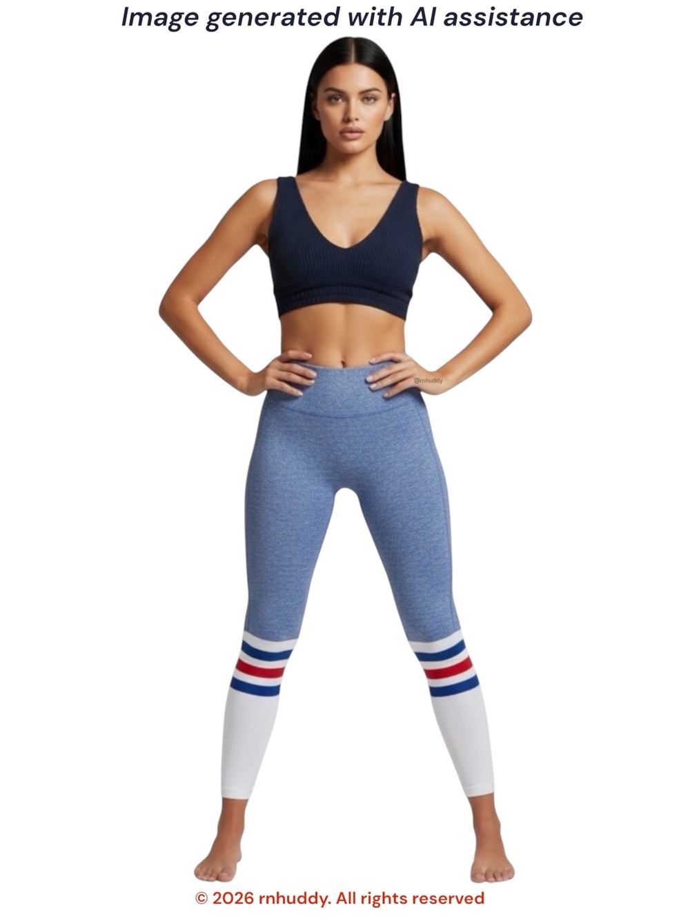 Bombshell Sportswear XS blue red white OG sock leggings
